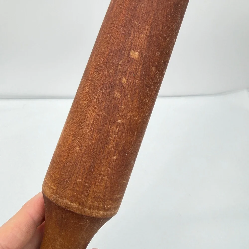 Vintage Primitive Wood Wooden Masher‎ Pestle Grinder Kitchen Tool 10.5